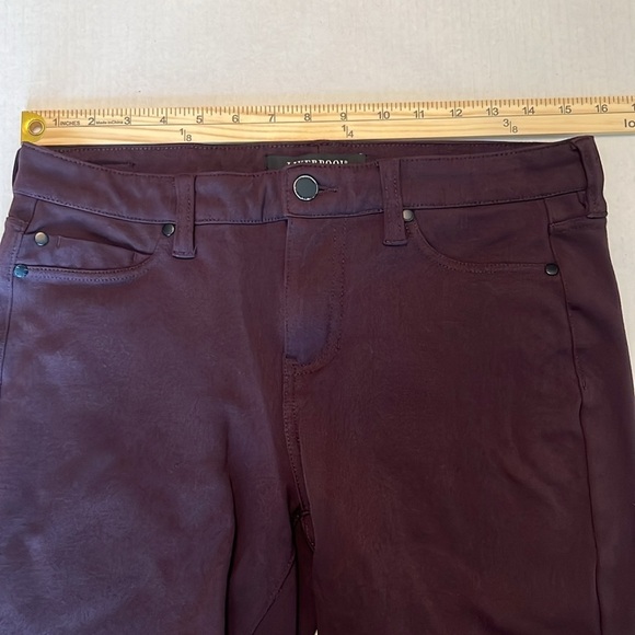 Liverpool Petite Madonna Skinny Crop Pants in Aubergine Size 10/30P - Picture 4 of 13